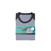Unisex Adult T-Shirt Blank, Raglan in Dark/Light Heathered Gray