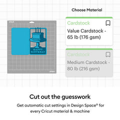 Cricut® Value Cardstock, Black - 12 in x 12 in (50 ct)