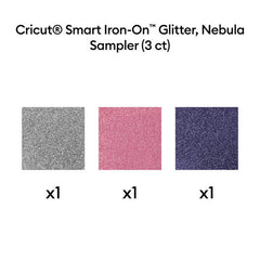 Cricut® Smart Iron-On™ Glitter Matless Heat Transfer Vinyl, Nebula Sampler - 13 in x 12 in (3 ct)