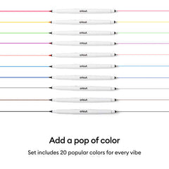 Cricut® Dual-Sided Markers, Ultimate Set (20 ct)