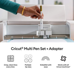 Cricut® Multi Pen Set, Black (3 ct) + Adapter