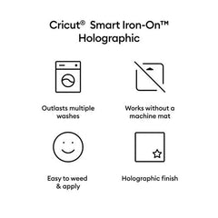 Smart Iron-On™ Holographic (25 in x 5 ft)