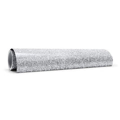 Smart Iron-On, Glitter, Silver 12 ft