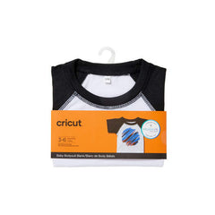 Baby Bodysuit Blank, Raglan in White/Black