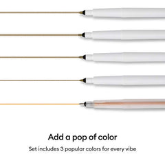 Cricut® Permanent Metallic Markers 1.0 mm, Gold/Silver/Copper (3 ct) + Adapter
