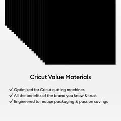 Cricut® Value Cardstock, Black - 12 in x 12 in (50 ct)