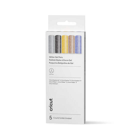 Glitter Gel Pen Set, Basics (5 ct.)
