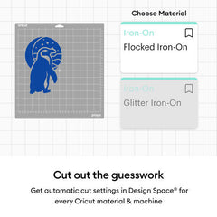 Cricut® Flocked Iron-On, Classics Sampler - 12 in x 12 in (5 ct)