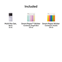 Cricut® Smart Paper™ Bright Bow and Pastels with Pens Bundle