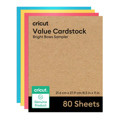 Value Cardstock, Bright Bows Sampler - 8.5 in x 11 in (80 ct)