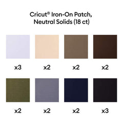 Iron-on Patch, Neutral Solids, 3 in x 4.25 in (18)