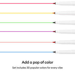 Cricut® Infusible Ink™ Markers 1.0mm, Watercolor Splash Sampler (3 ct) + Adapter