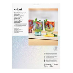 Printable Waterproof Holographic Sticker Set - US Letter (5 ct)