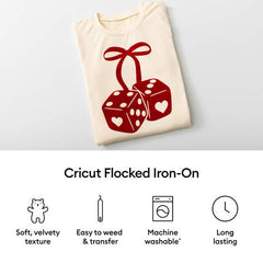 Cricut® Flocked Iron-On, Classics Sampler - 12 in x 12 in (5 ct)