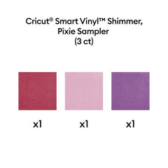 Cricut® Smart Vinyl™ Shimmer Matless Permanent Vinyl, Sampler - 13 in x 12 in (3 ct)