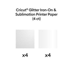 Cricut® Sublimation Glitter Iron-On Kit – 8.5 in x 11 in (4 ct)