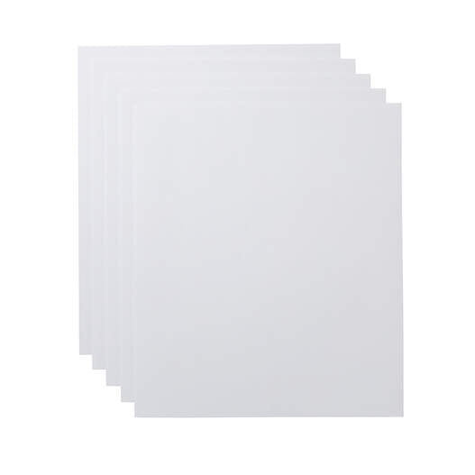 Cardstock Sampler, White - 24 in x 28 in (10 ct)